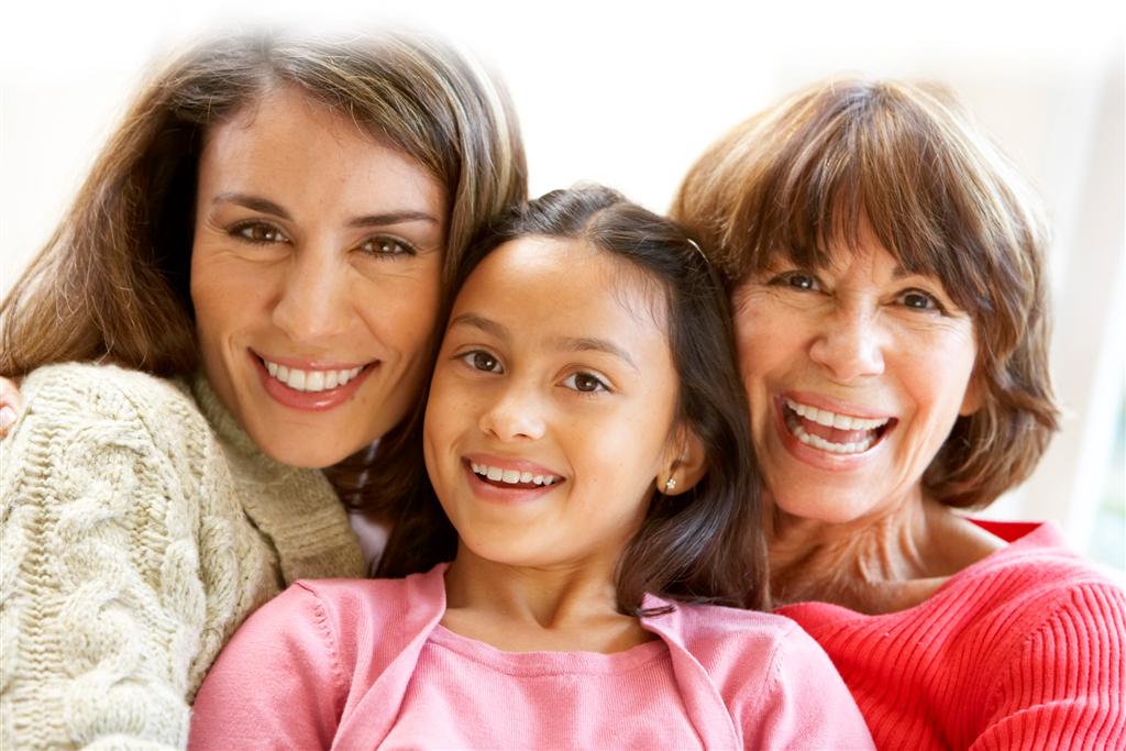 photo of three generations of hispanic women